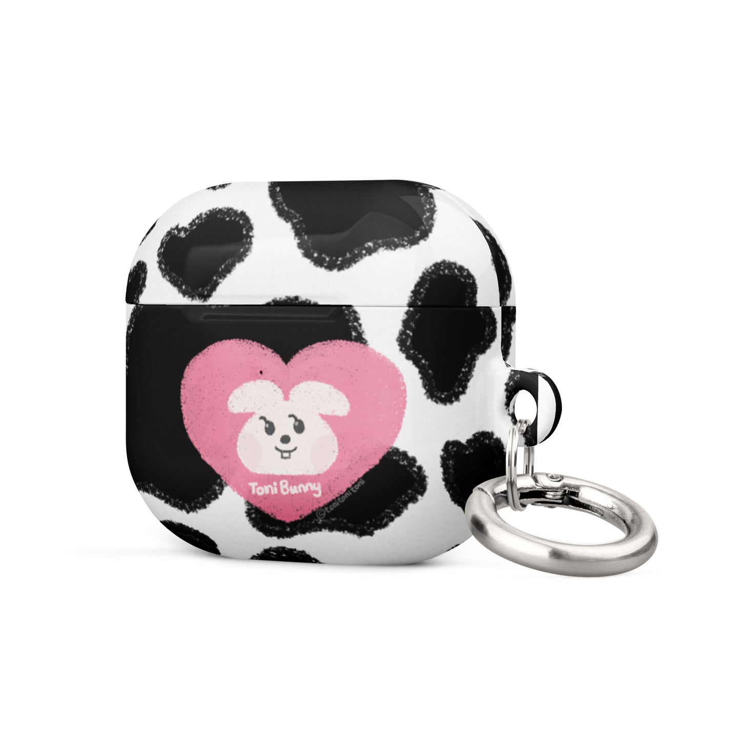 ToniBunny Pink Heart Logo Cow Print Edition AirPods Case | Airpods Gen 1,2,3 Case | Airpods Pro Gen 1 Case