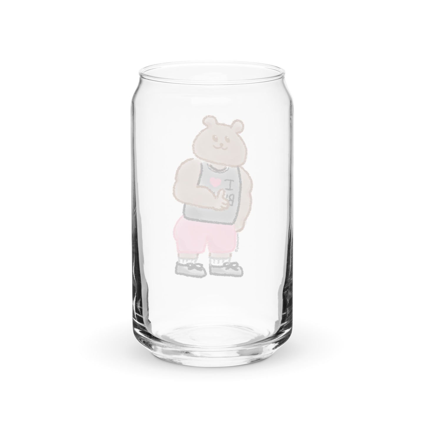 π» Athletic ToniBear Can-Shaped Glass Cup π»