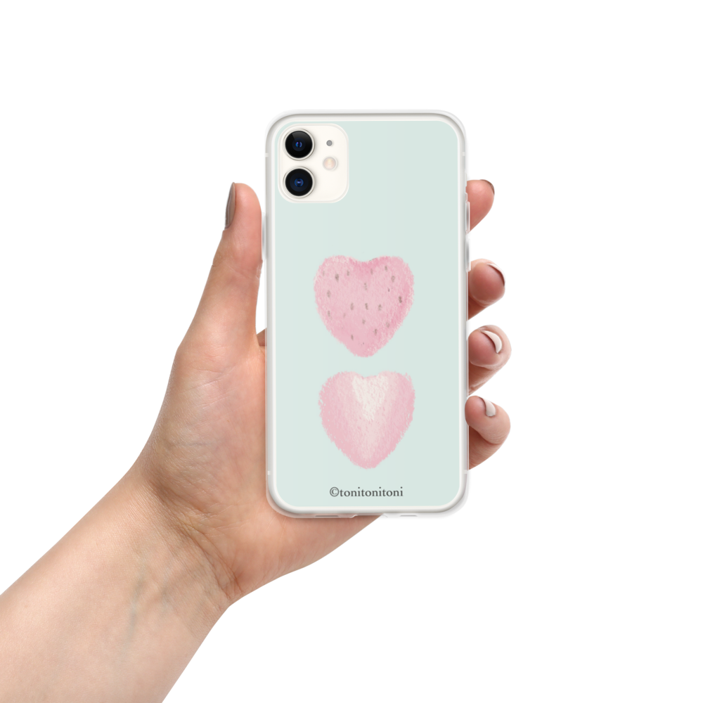 🍓Blue Strawberry iPhone Clear Case🍓