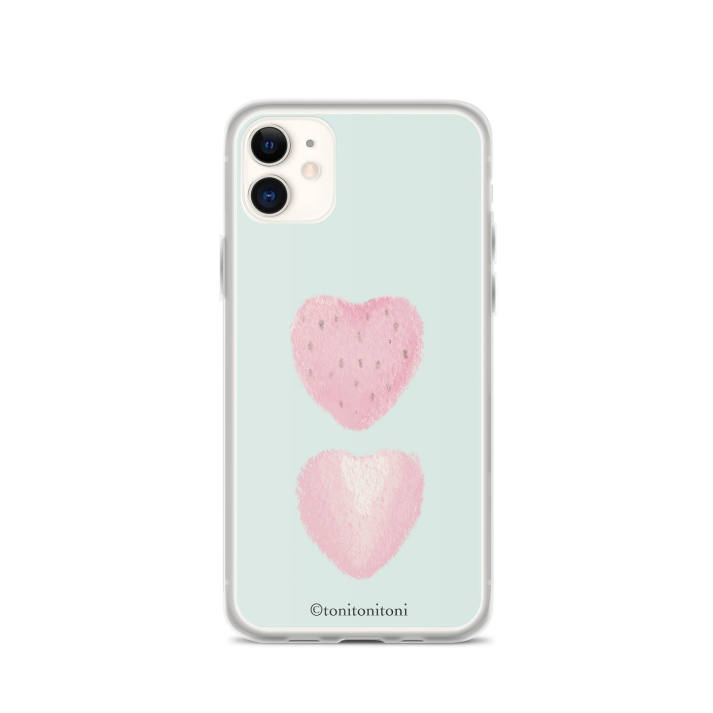 🍓Blue Strawberry iPhone Clear Case🍓