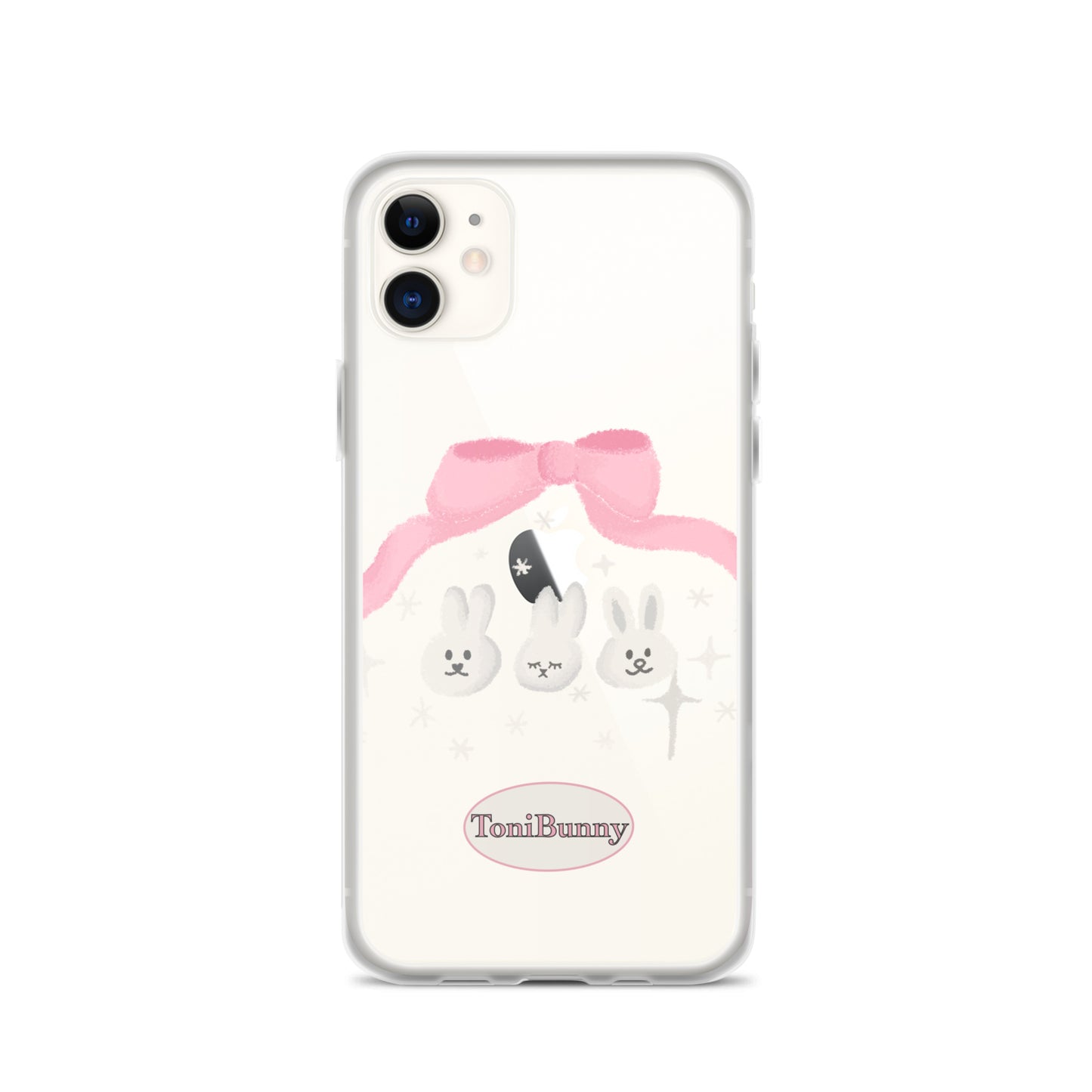 π ToniBunny Ribbon Bunny Friends iPhone Clear Case π