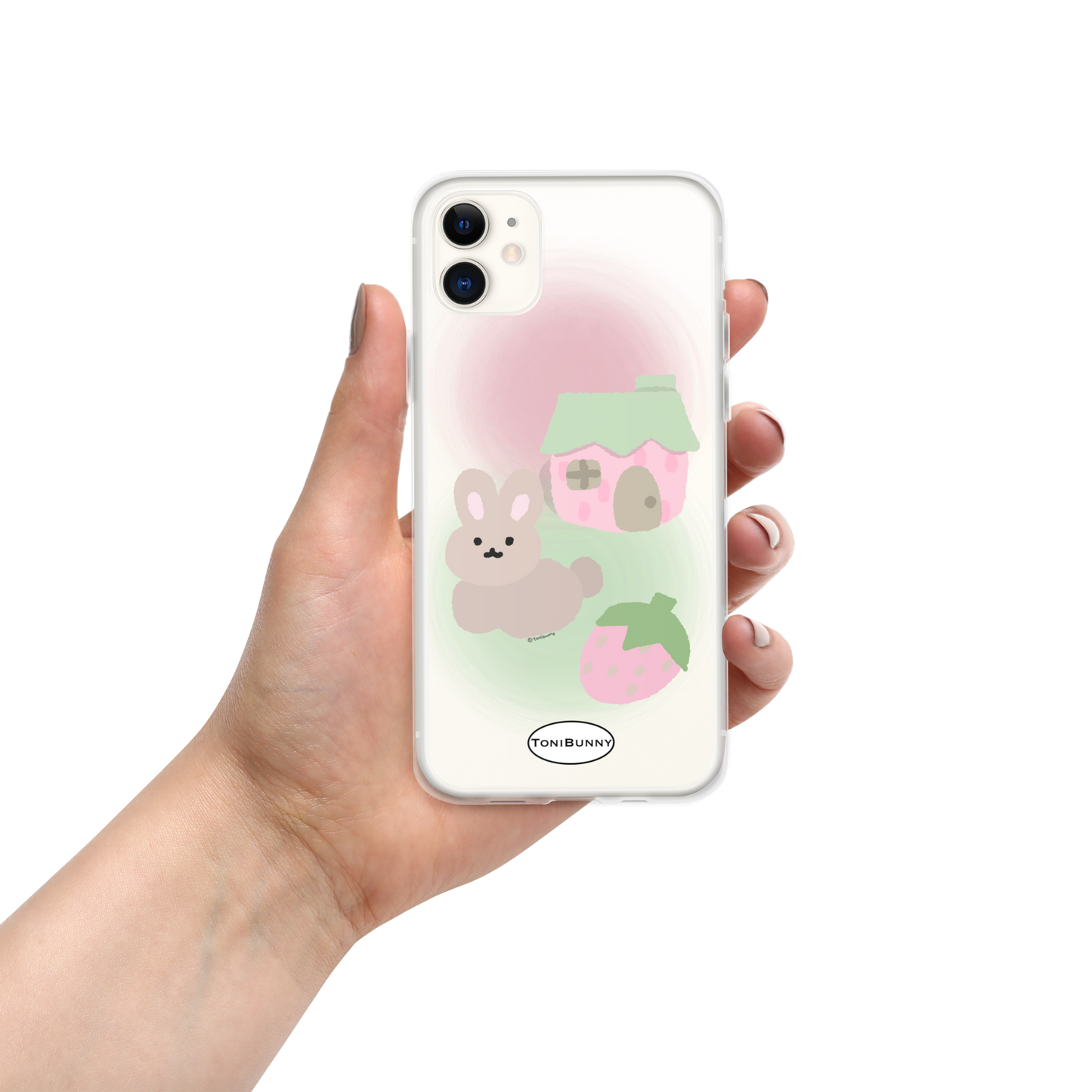 ๐ Pink ToniBunny Cottage iPhone Clear Case ๐