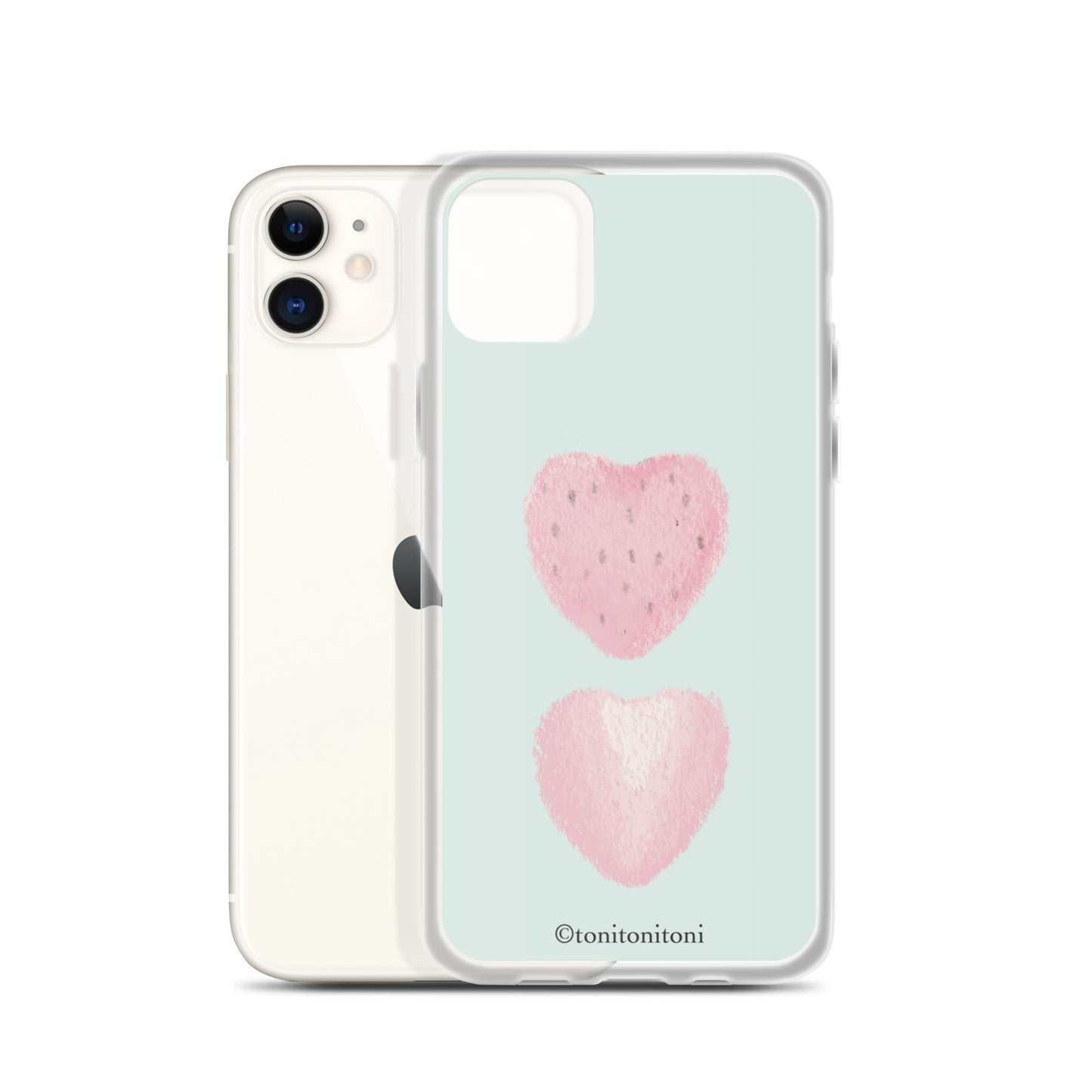 🍓Blue Strawberry iPhone Clear Case🍓