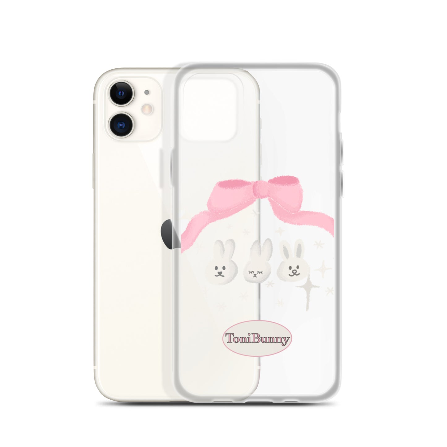 π ToniBunny Ribbon Bunny Friends iPhone Clear Case π