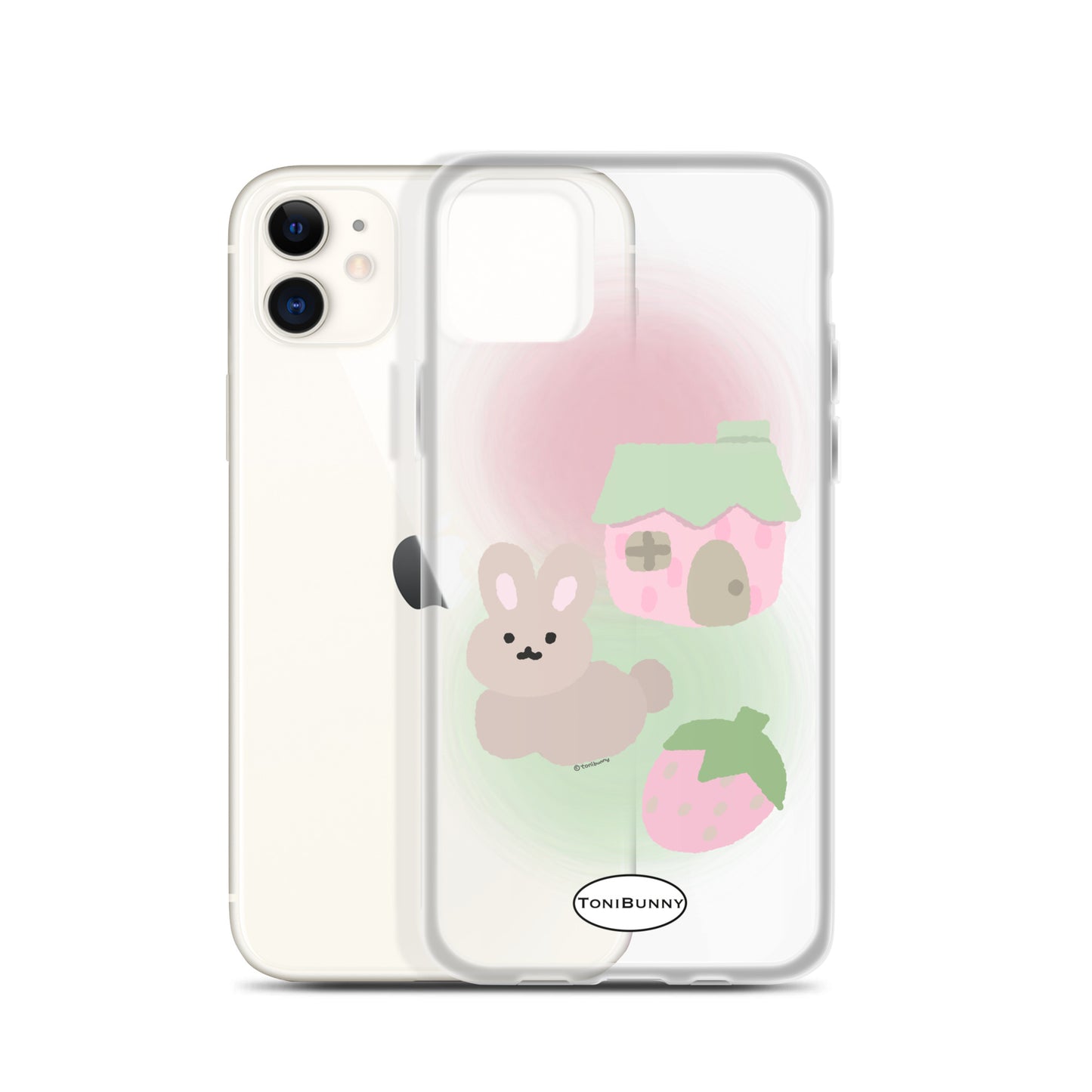 ๐ Pink ToniBunny Cottage iPhone Clear Case ๐