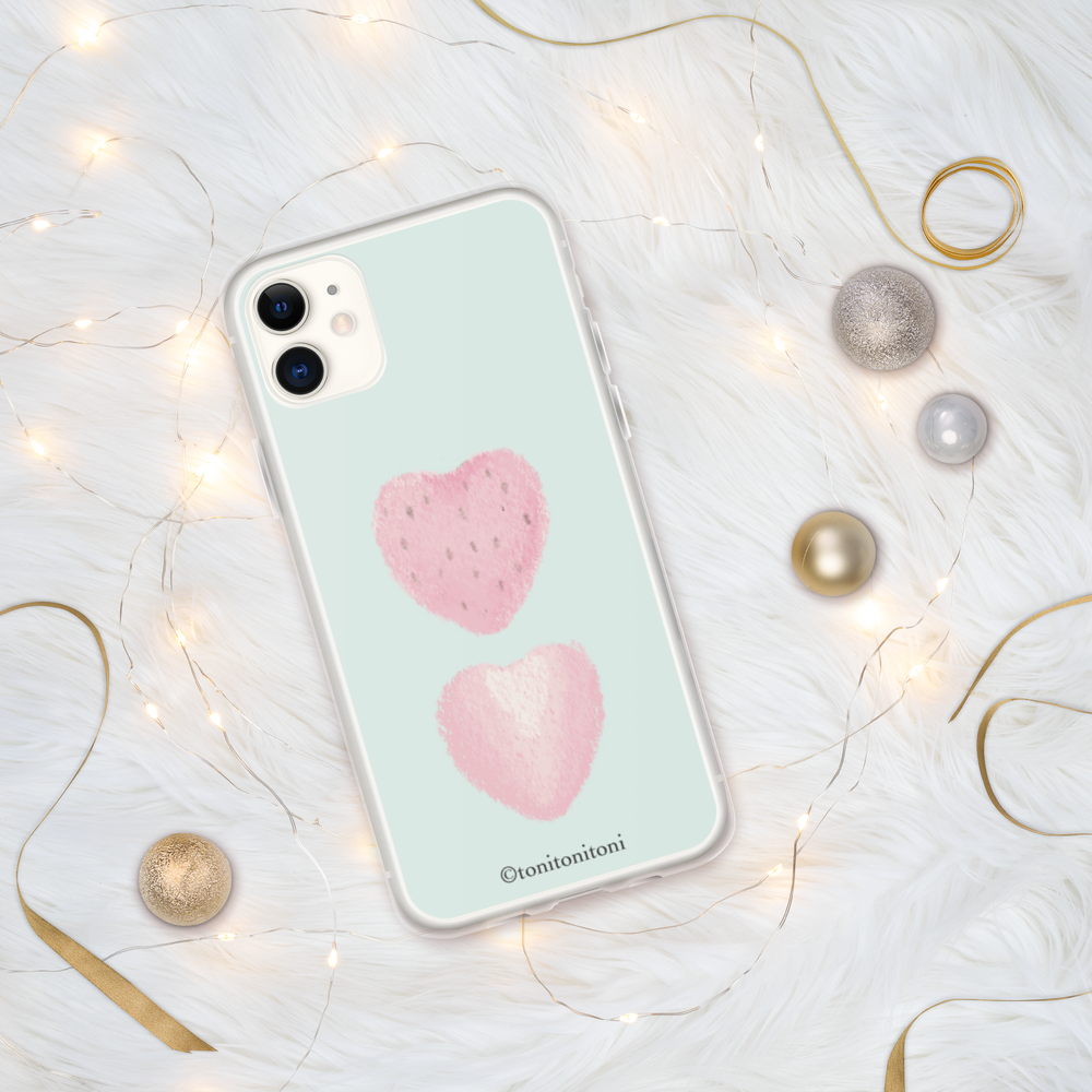 🍓Blue Strawberry iPhone Clear Case🍓