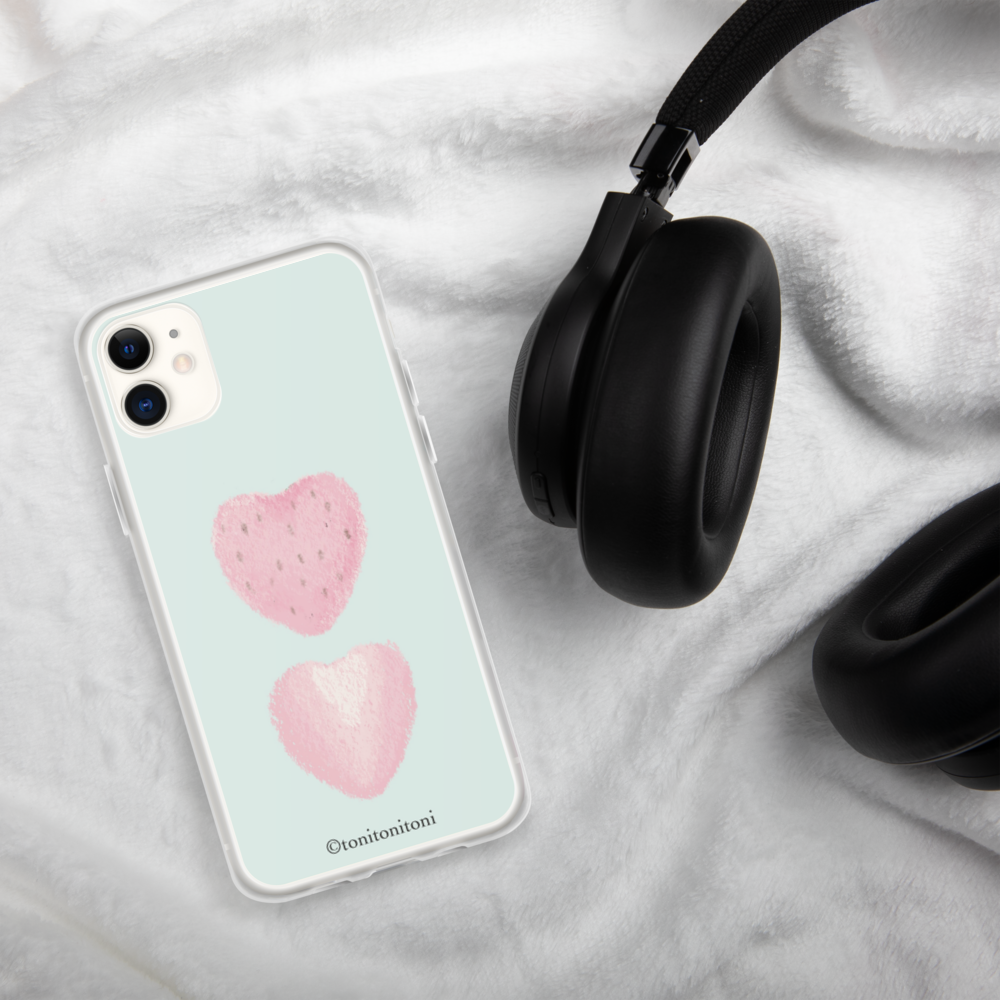 🍓Blue Strawberry iPhone Clear Case🍓