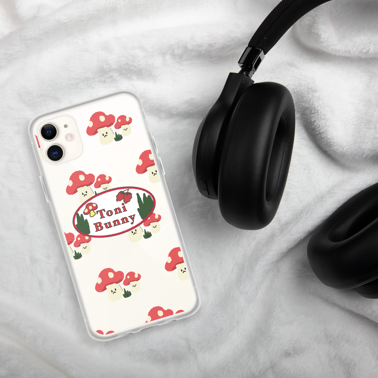 π ToniBunny Mushroom Logo iPhone Clear Case π