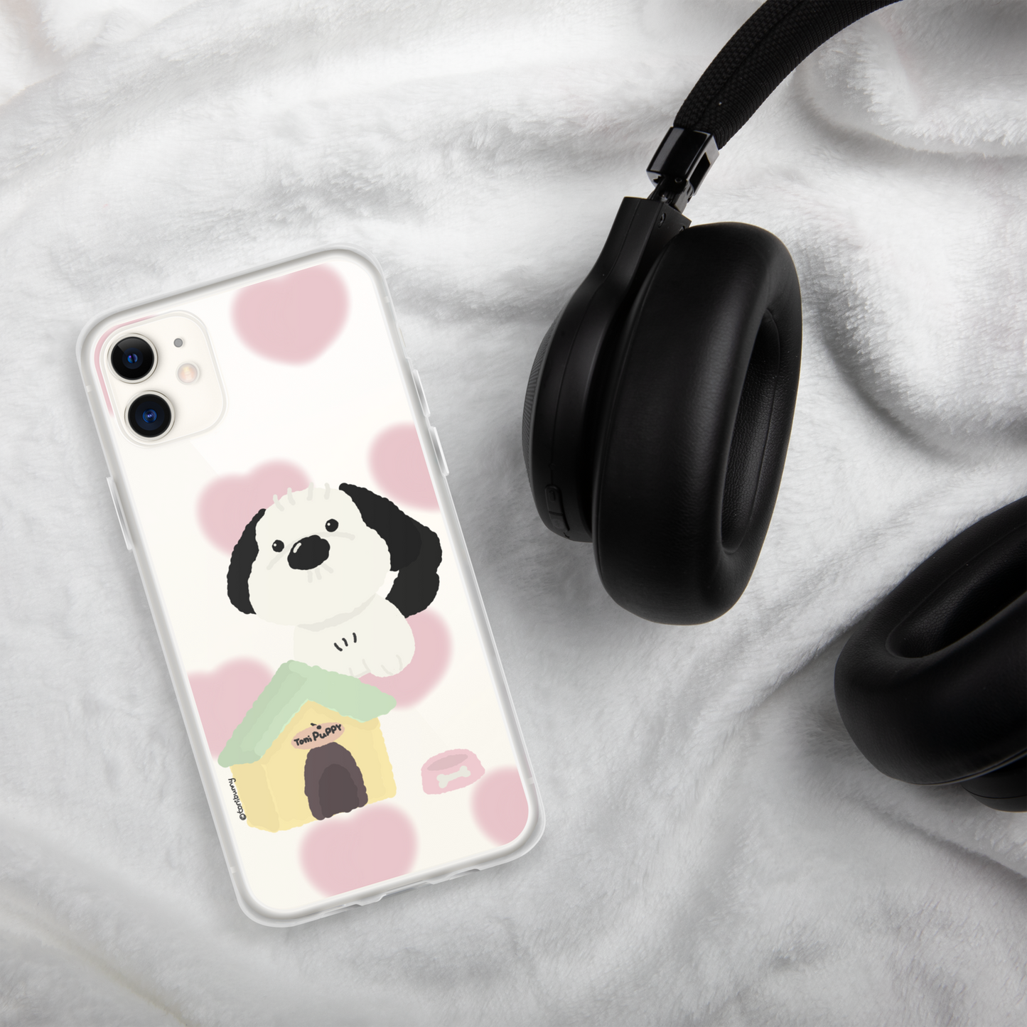 ๐ถ Pink Pattern ToniPuppy iPhone Clear Case ๐ถ