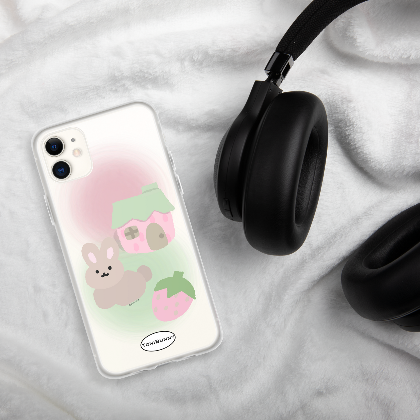 ๐ Pink ToniBunny Cottage iPhone Clear Case ๐
