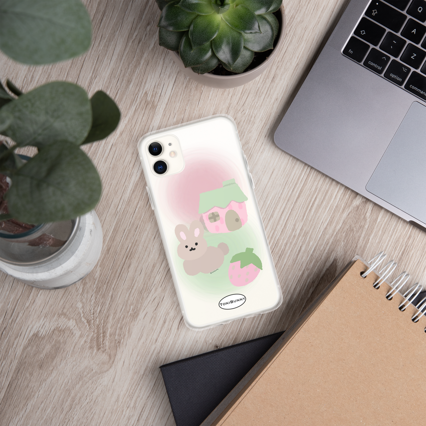 ๐ Pink ToniBunny Cottage iPhone Clear Case ๐