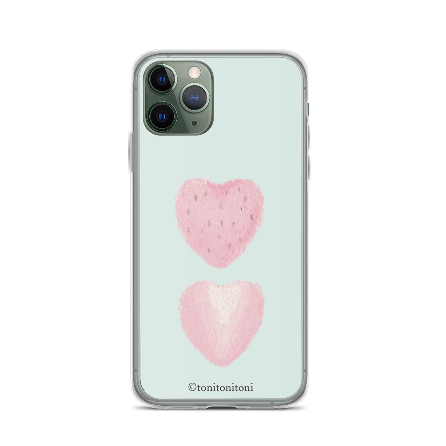 🍓Blue Strawberry iPhone Clear Case🍓