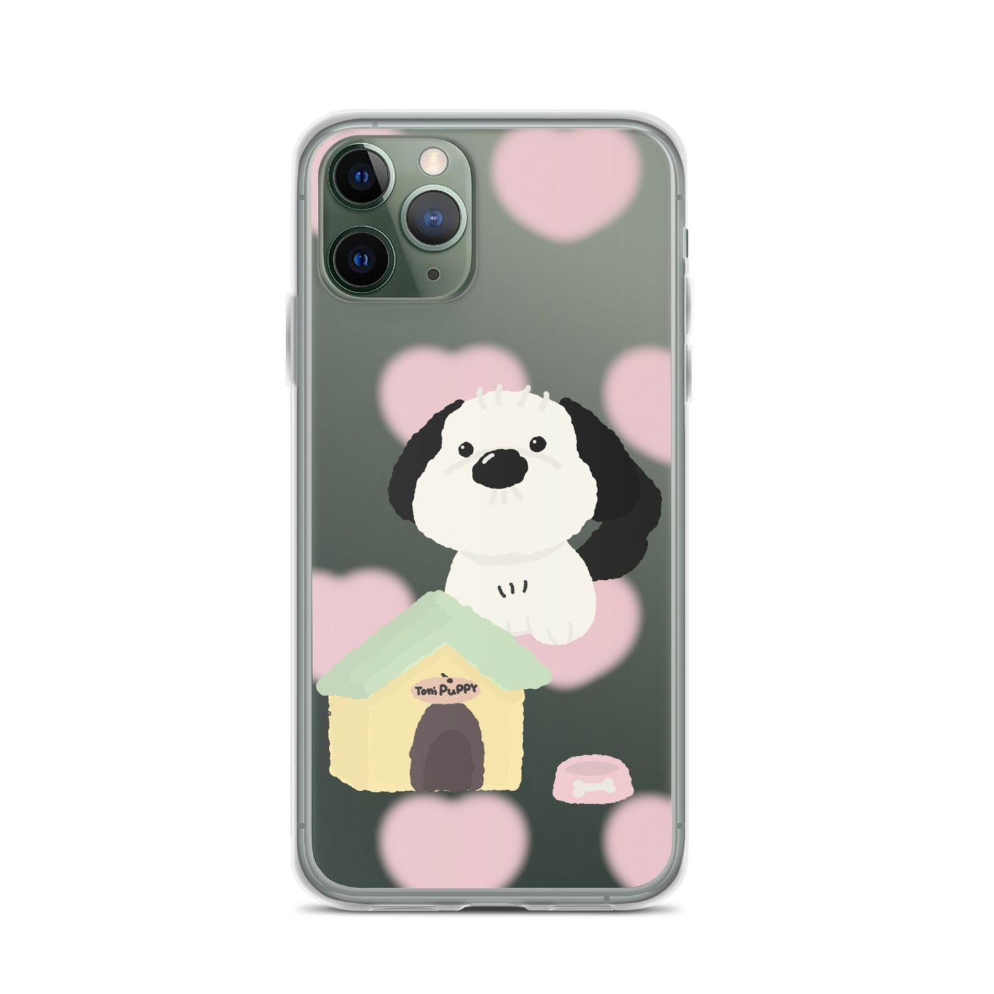 ๐ถ Pink Pattern ToniPuppy iPhone Clear Case ๐ถ