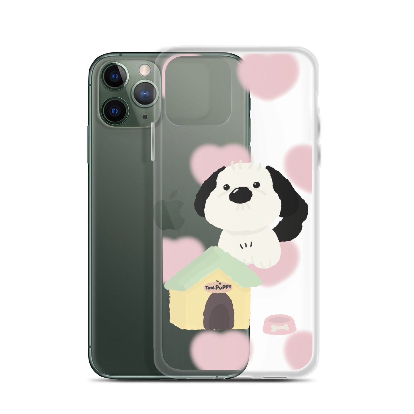 ๐ถ Pink Pattern ToniPuppy iPhone Clear Case ๐ถ
