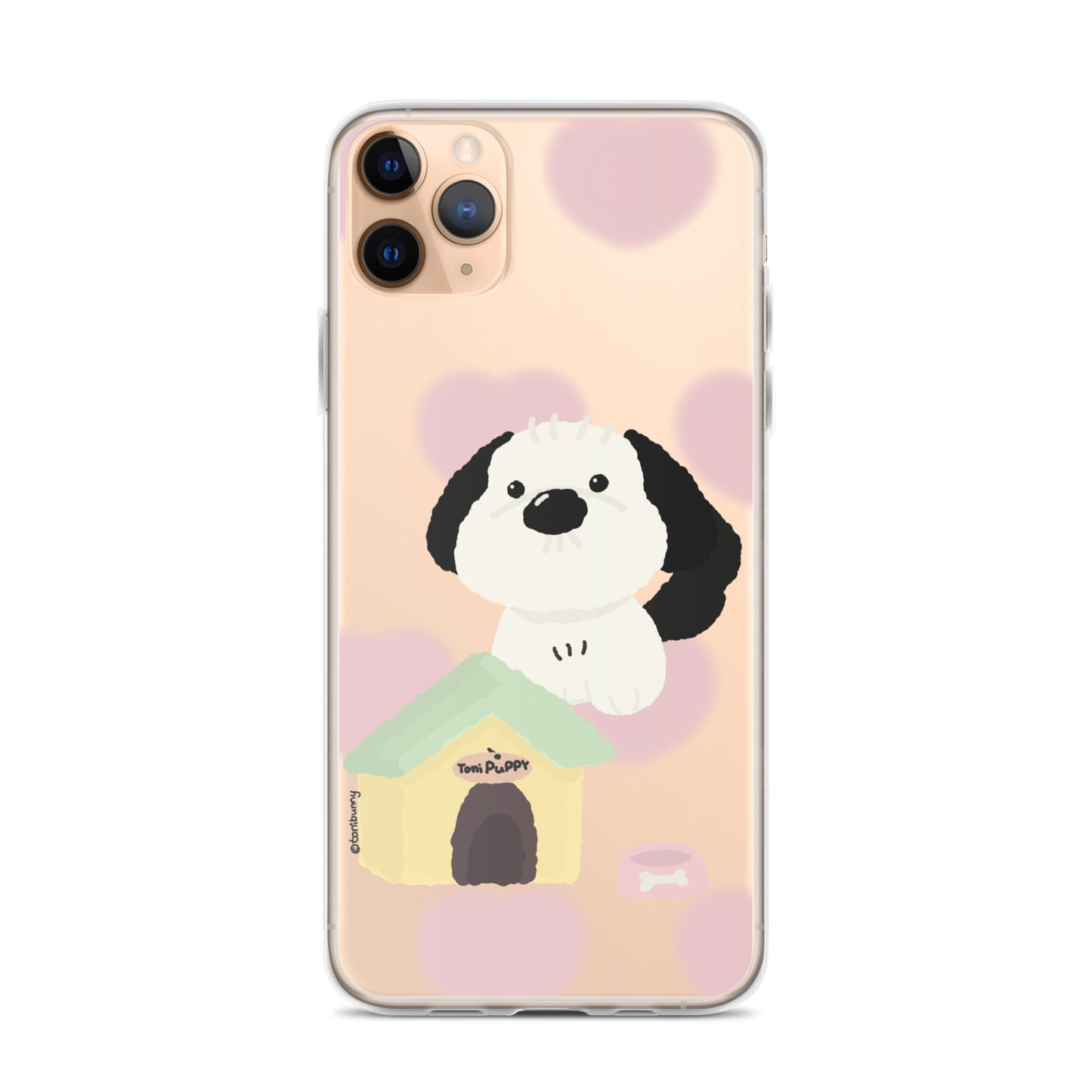 ๐ถ Pink Pattern ToniPuppy iPhone Clear Case ๐ถ