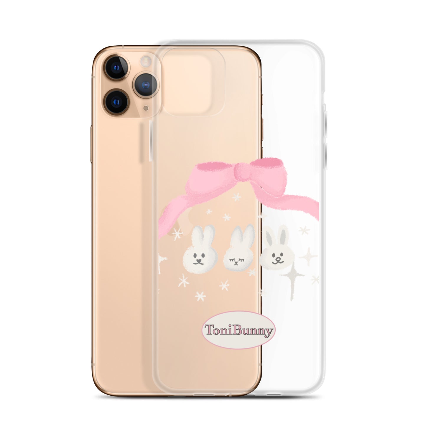 π ToniBunny Ribbon Bunny Friends iPhone Clear Case π