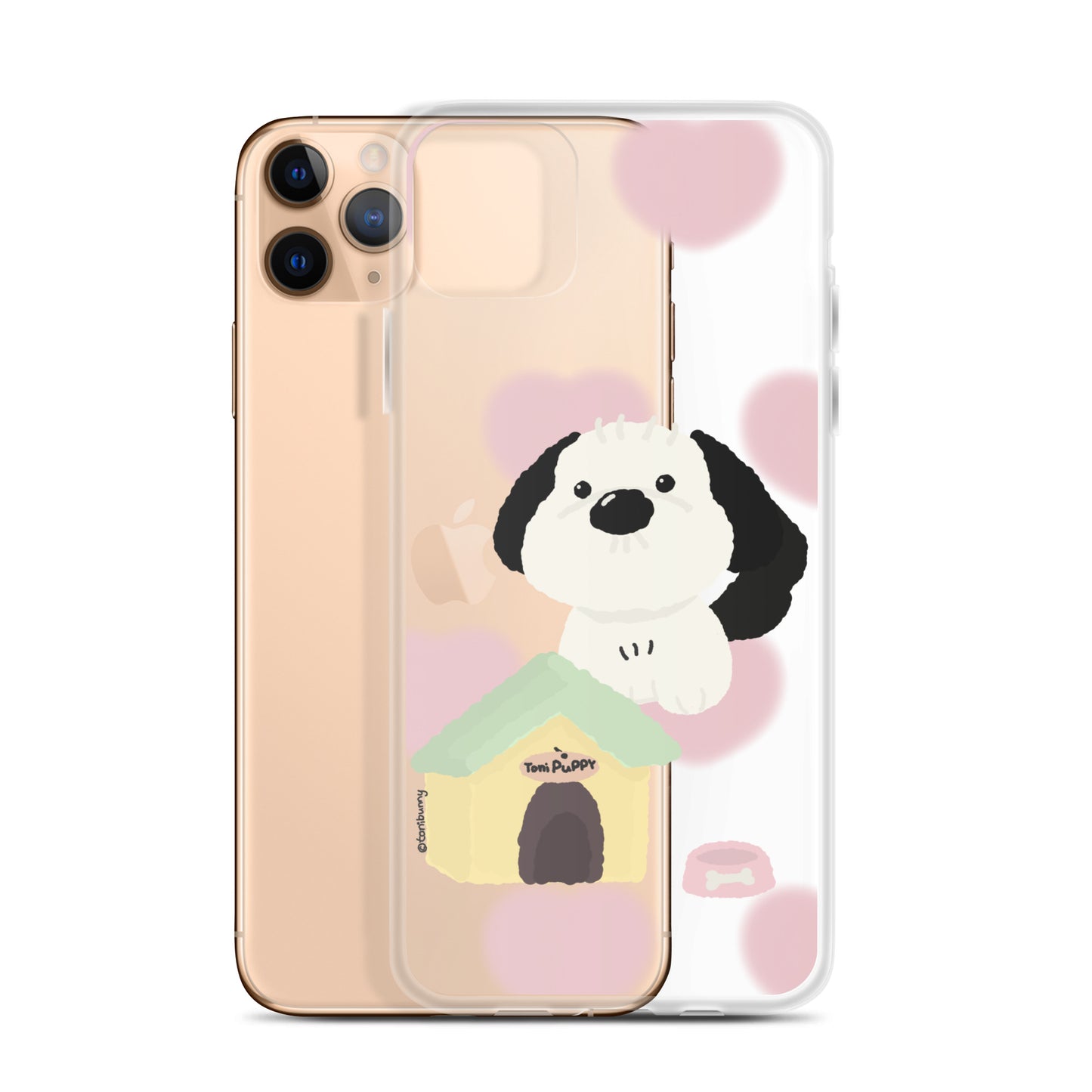 ๐ถ Pink Pattern ToniPuppy iPhone Clear Case ๐ถ