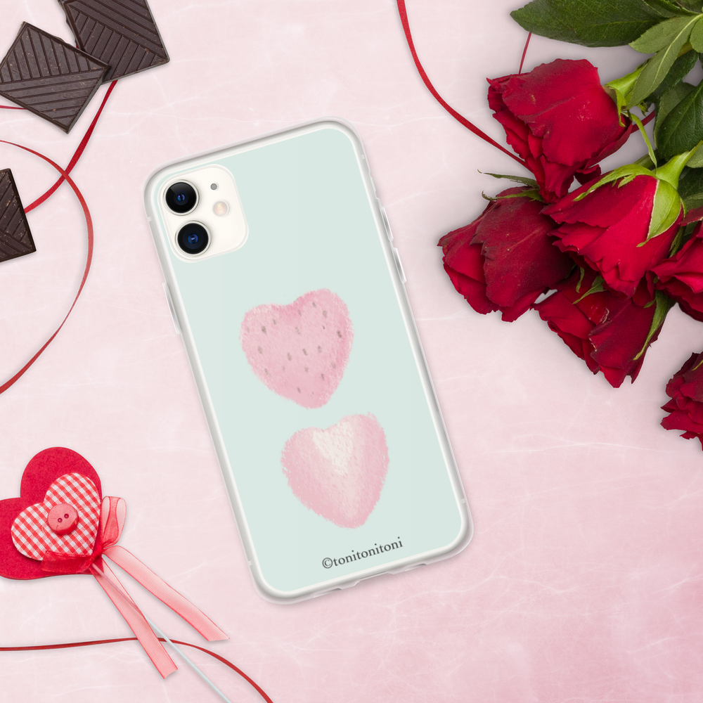 🍓Blue Strawberry iPhone Clear Case🍓