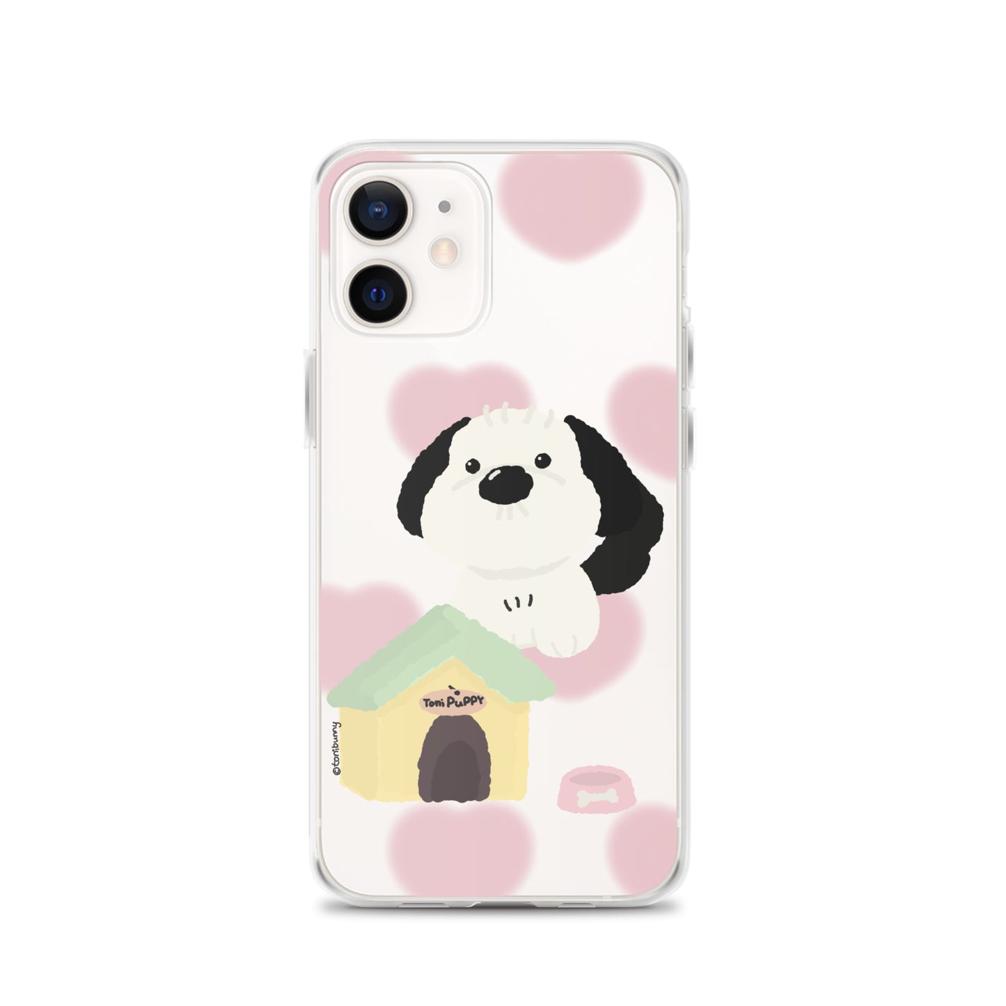 ๐ถ Pink Pattern ToniPuppy iPhone Clear Case ๐ถ