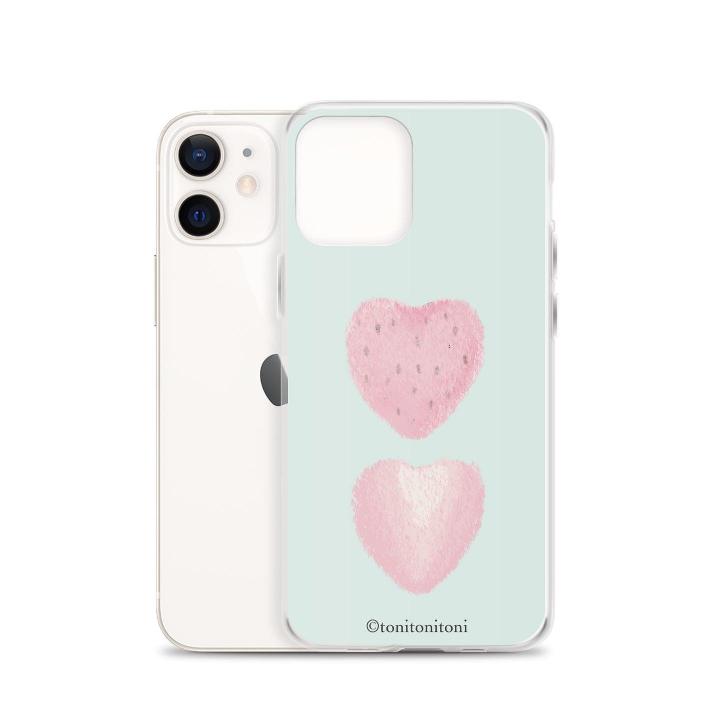 🍓Blue Strawberry iPhone Clear Case🍓