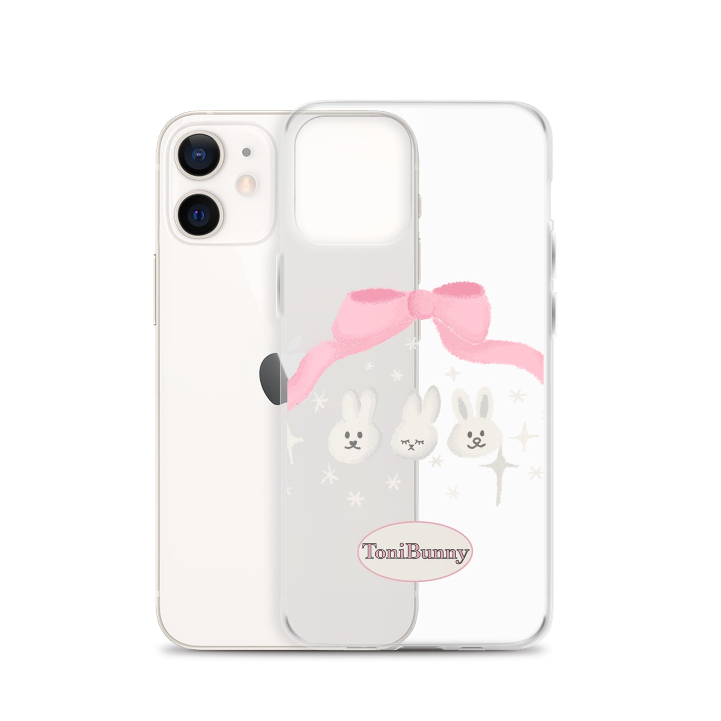 π ToniBunny Ribbon Bunny Friends iPhone Clear Case π