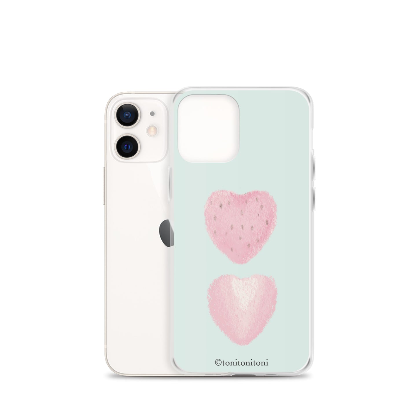🍓Blue Strawberry iPhone Clear Case🍓