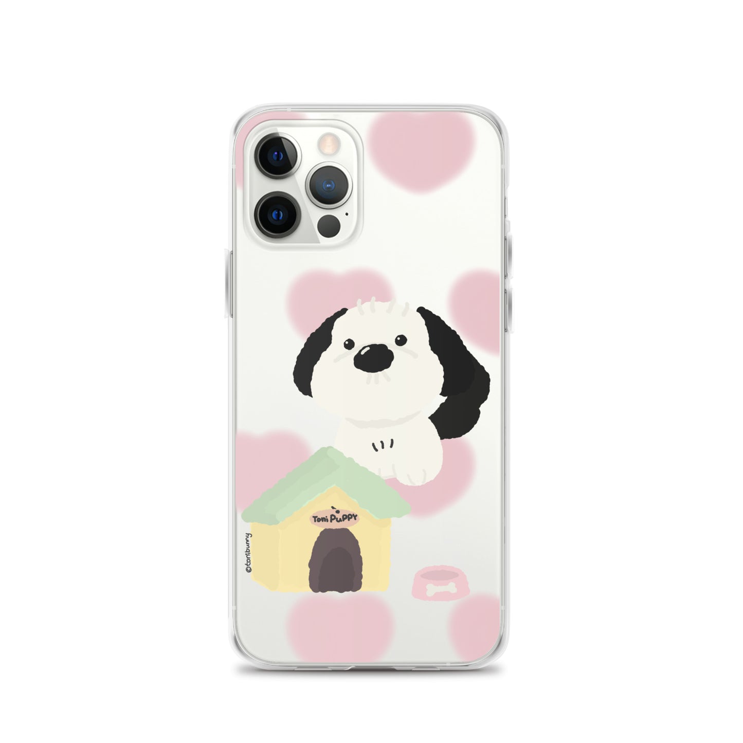 ๐ถ Pink Pattern ToniPuppy iPhone Clear Case ๐ถ