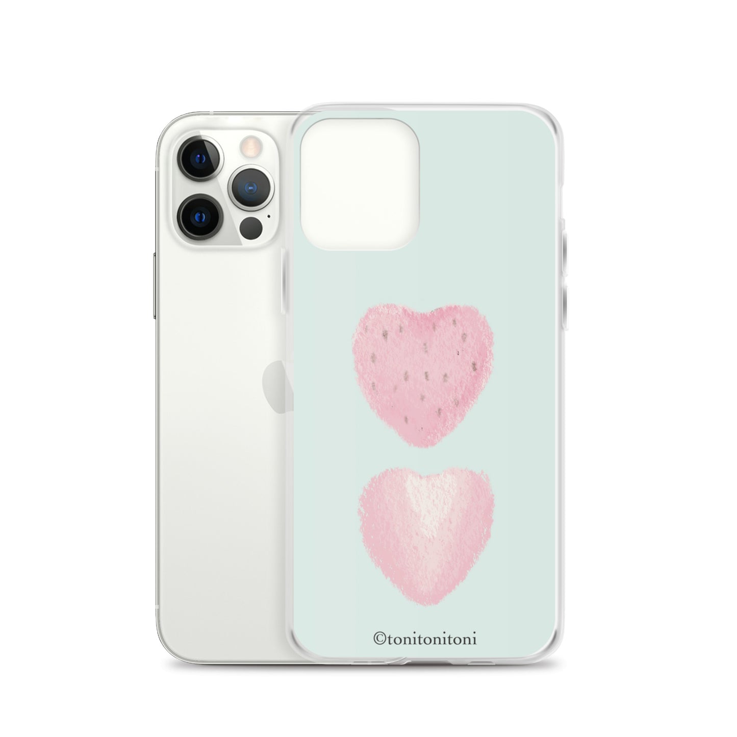 🍓Blue Strawberry iPhone Clear Case🍓