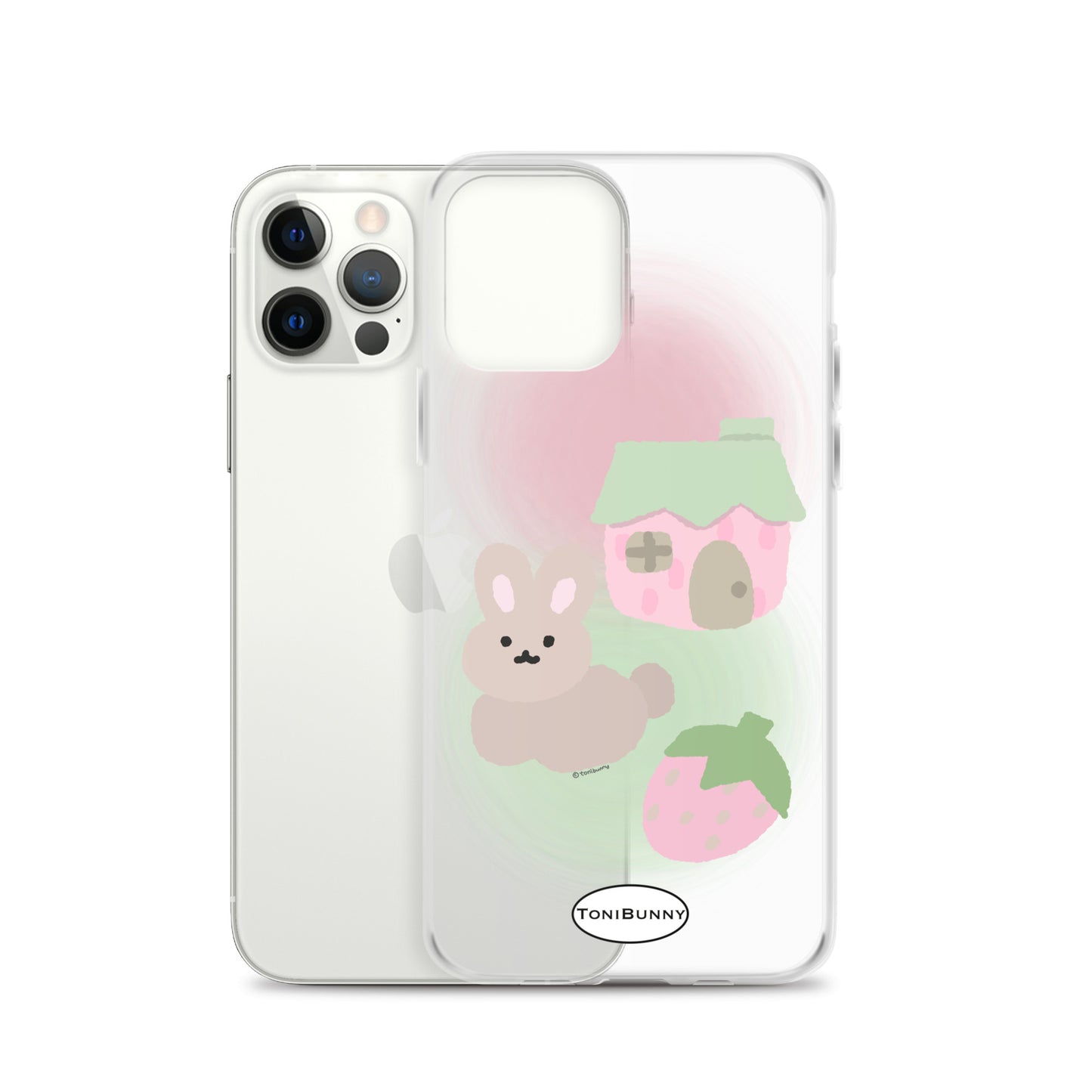 ๐ Pink ToniBunny Cottage iPhone Clear Case ๐