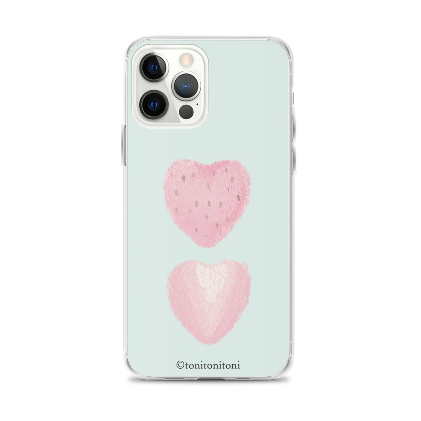 🍓Blue Strawberry iPhone Clear Case🍓