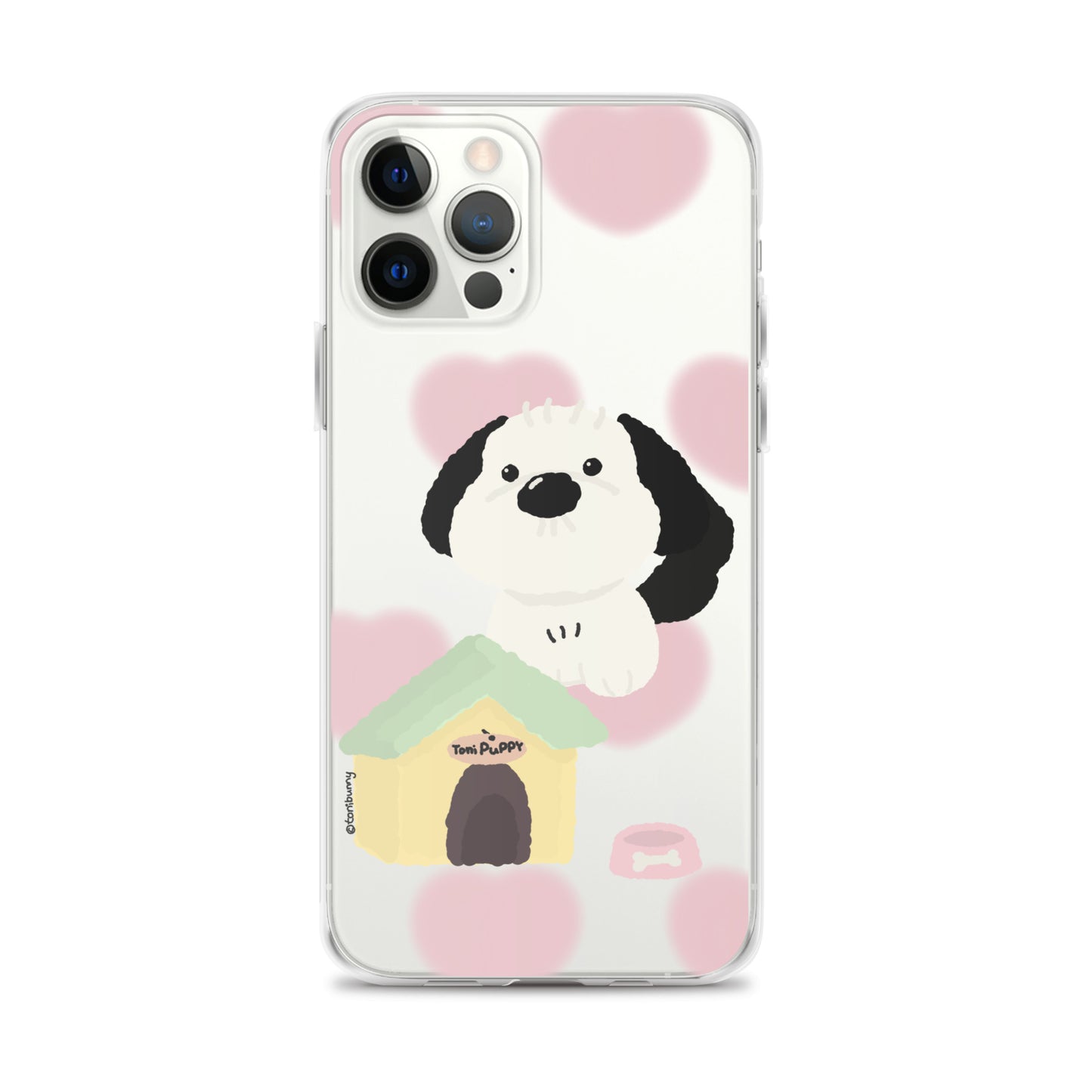 ๐ถ Pink Pattern ToniPuppy iPhone Clear Case ๐ถ