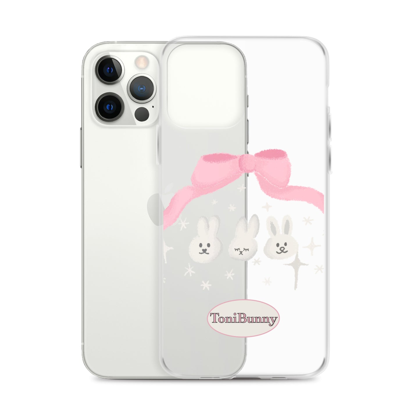 π ToniBunny Ribbon Bunny Friends iPhone Clear Case π