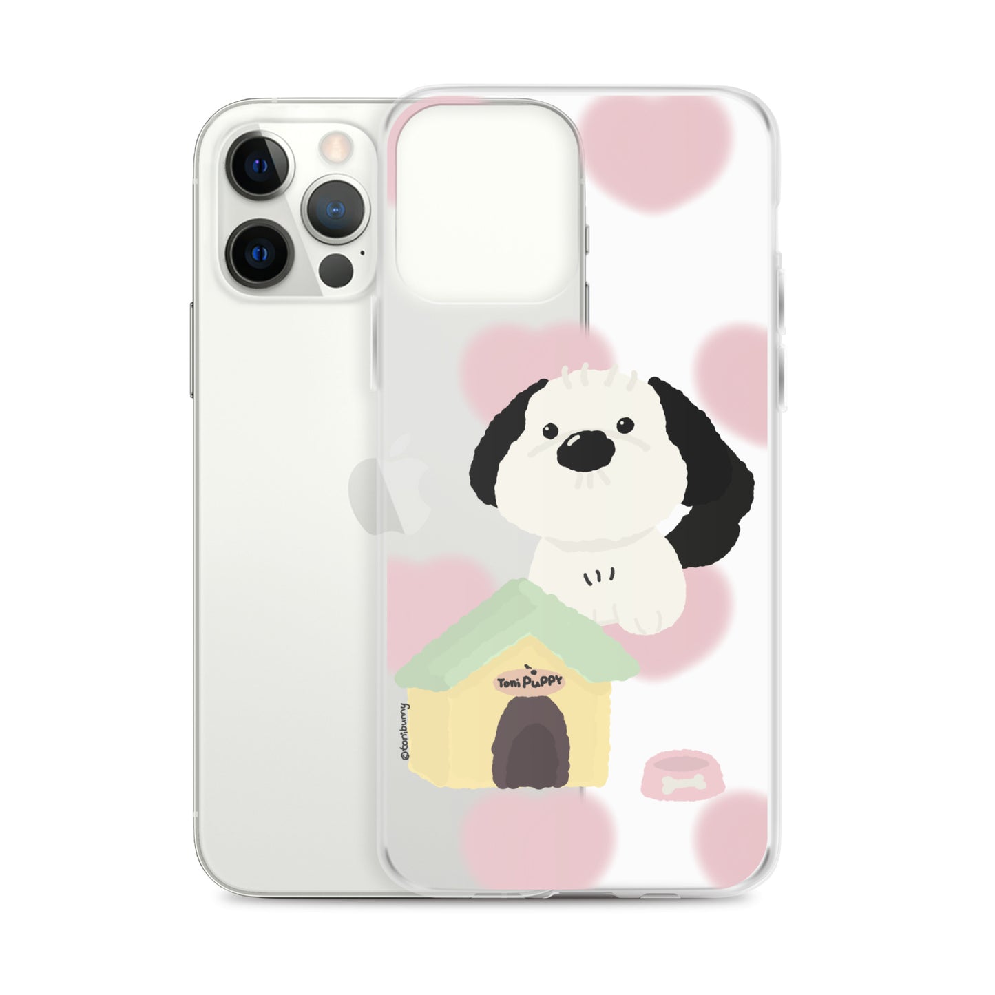 ๐ถ Pink Pattern ToniPuppy iPhone Clear Case ๐ถ