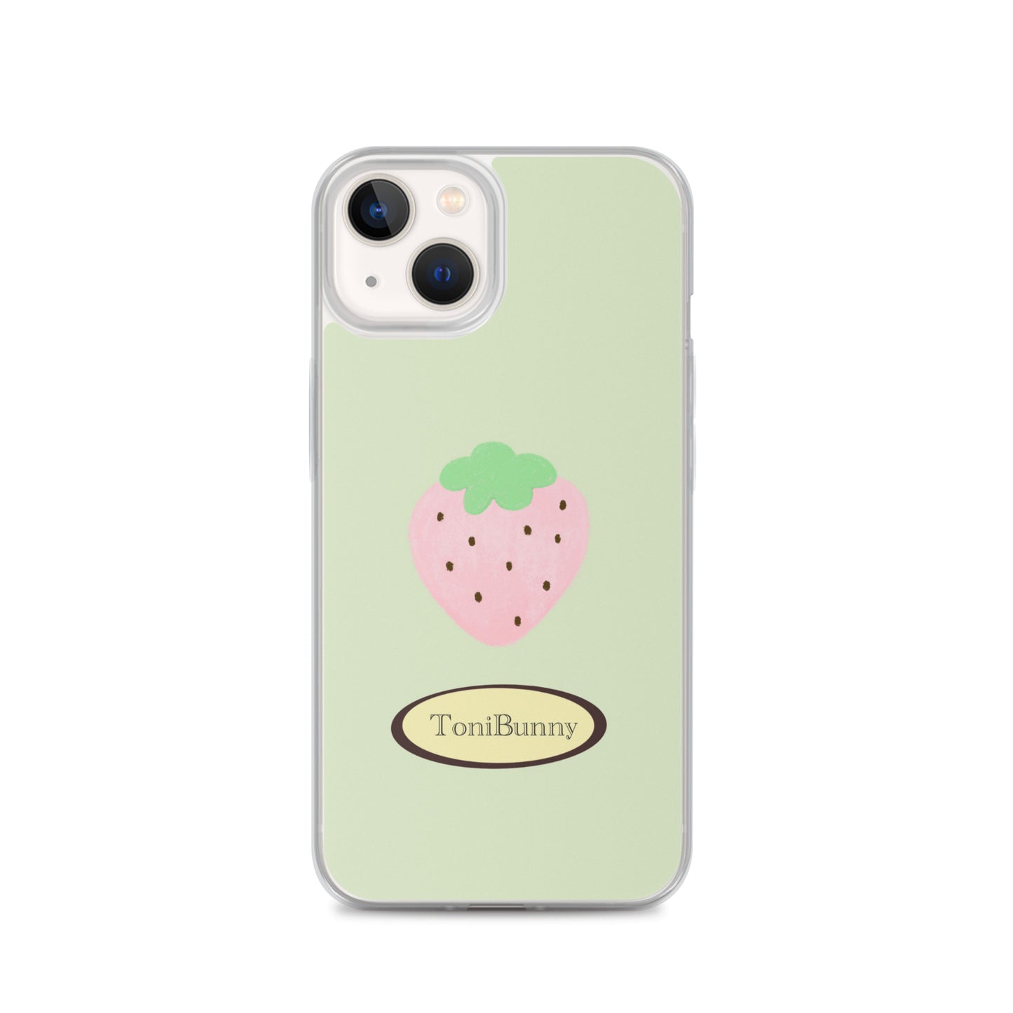 ๐ Green Strawberry iPhone Clear Case๐