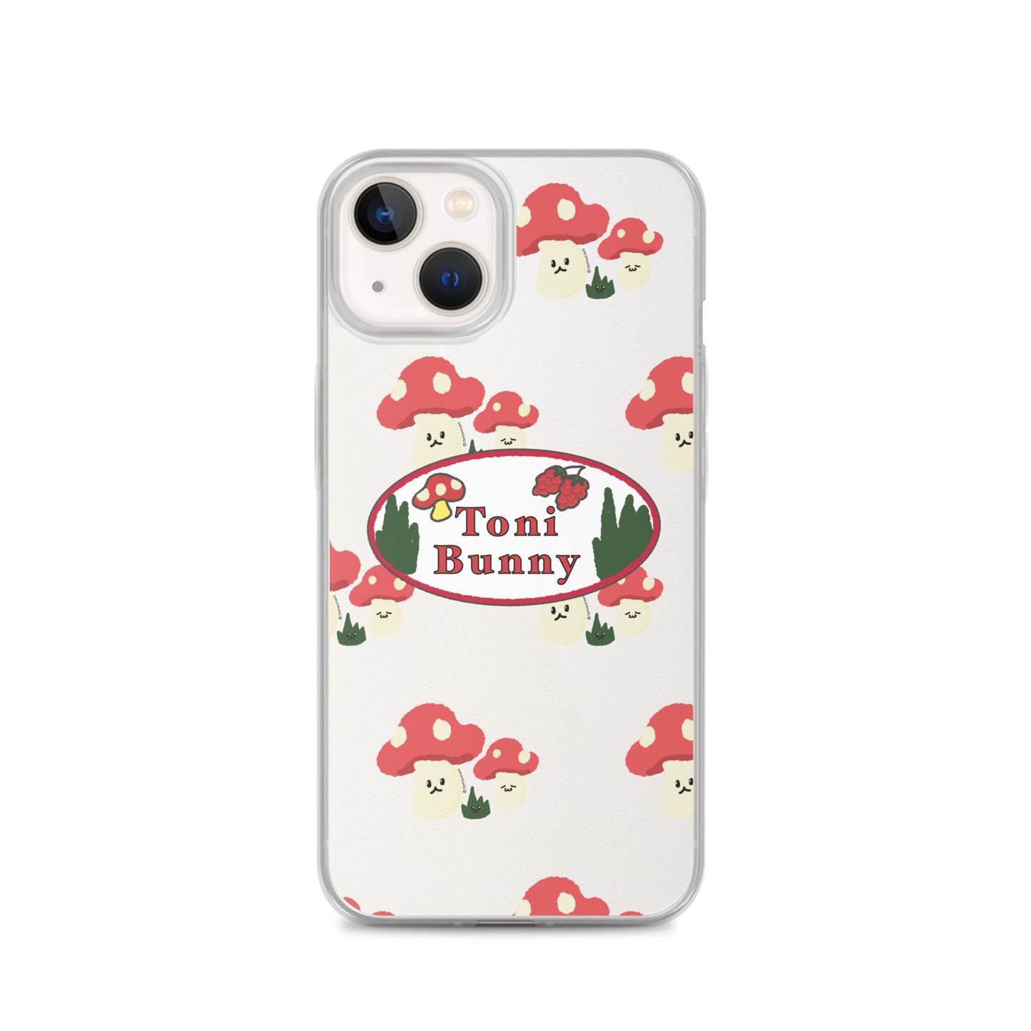 π ToniBunny Mushroom Logo iPhone Clear Case π