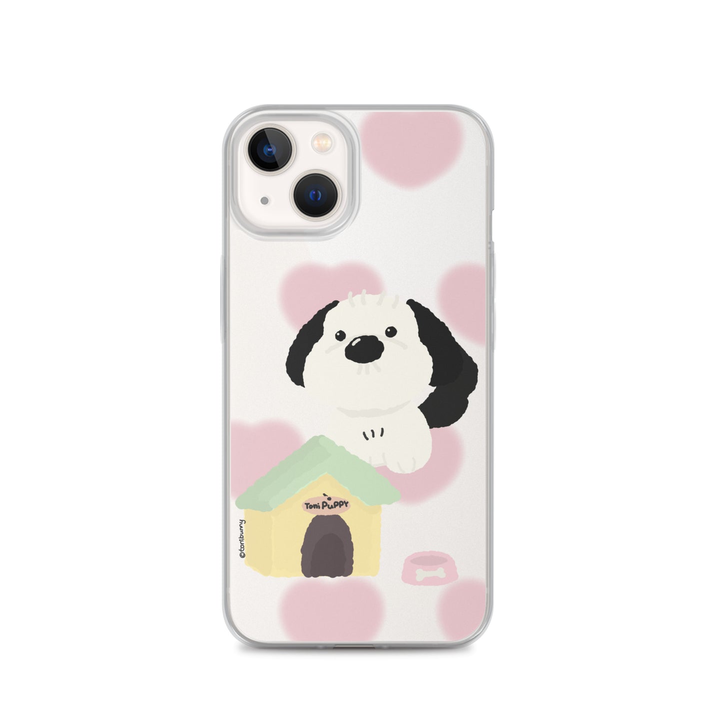 ๐ถ Pink Pattern ToniPuppy iPhone Clear Case ๐ถ