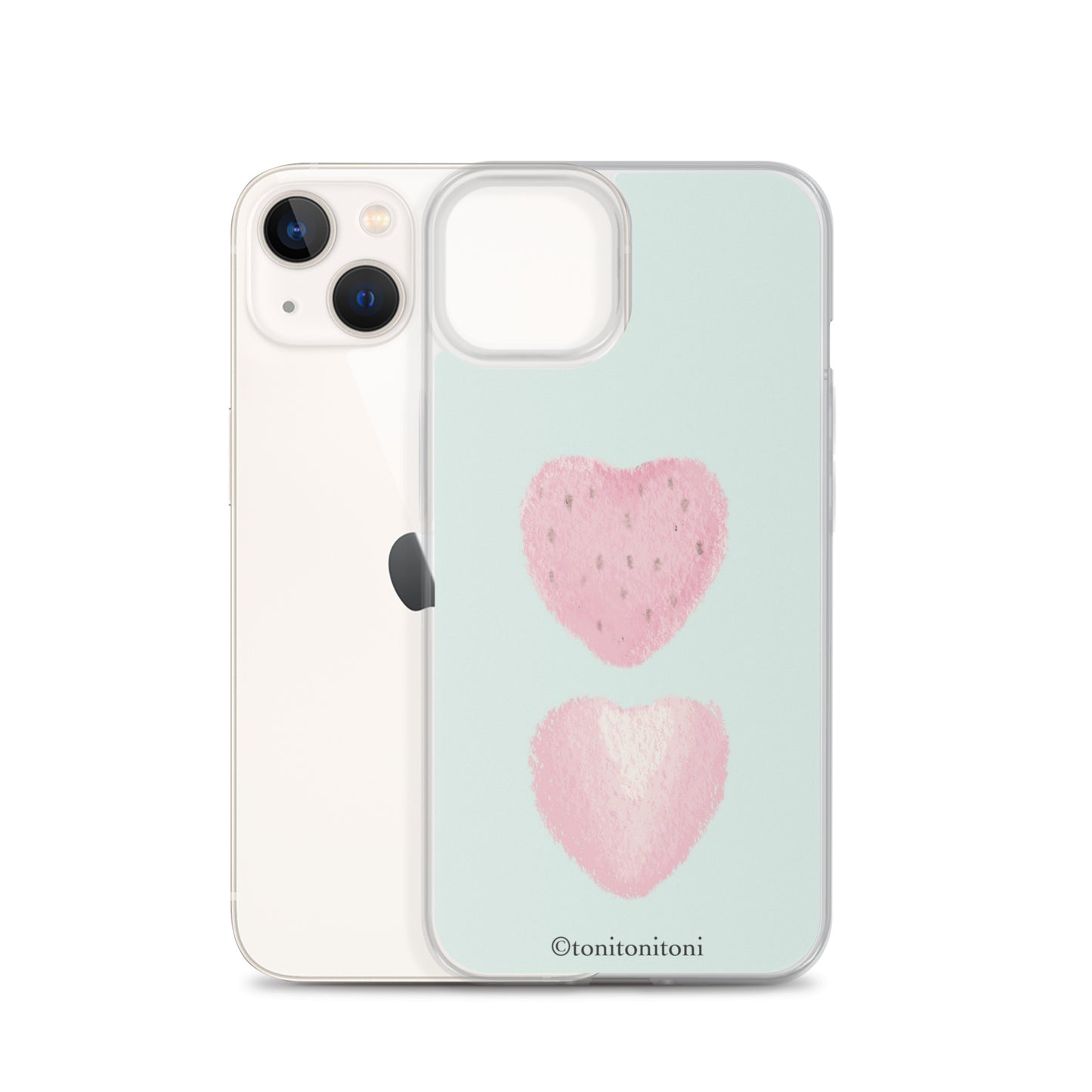 🍓Blue Strawberry iPhone Clear Case🍓