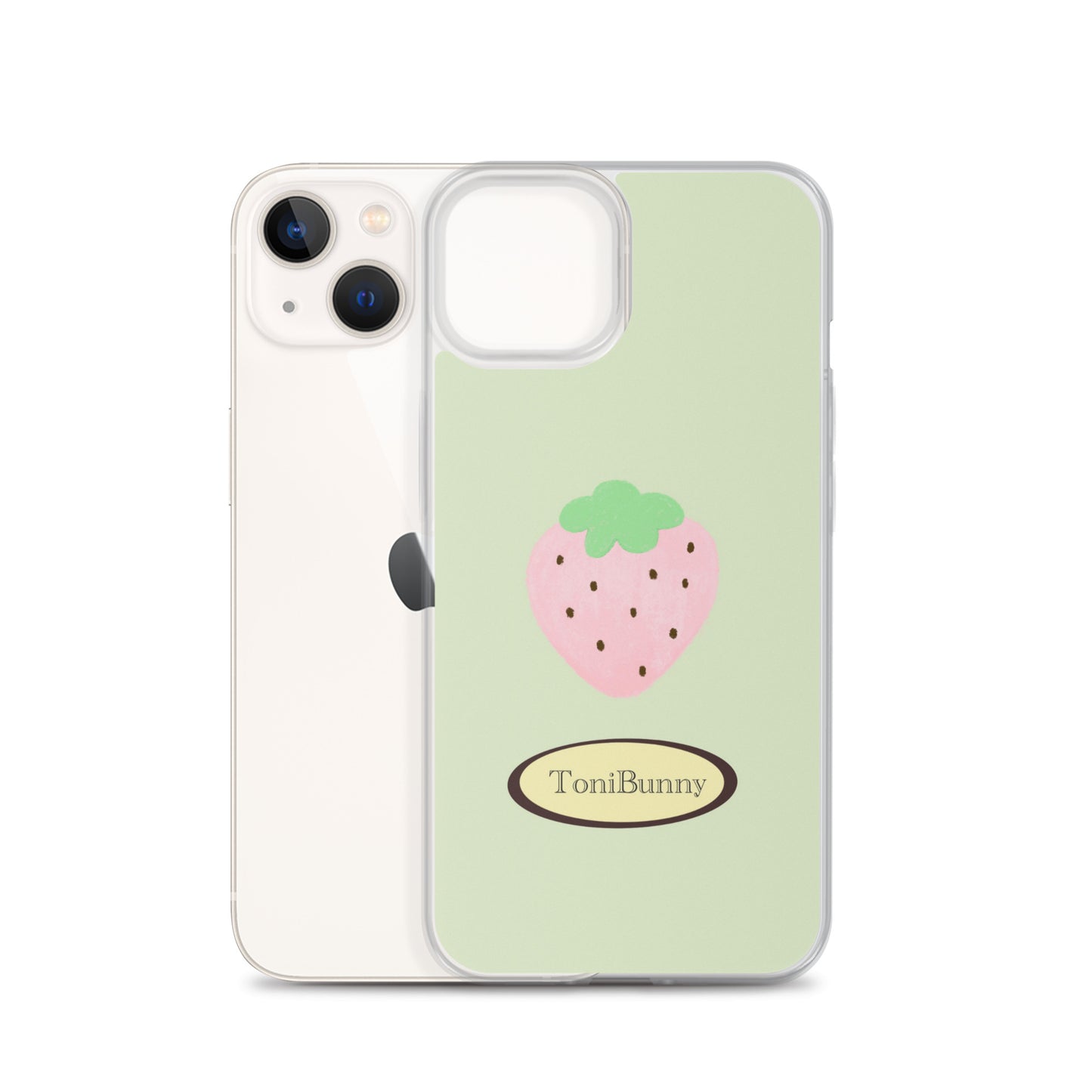 ๐ Green Strawberry iPhone Clear Case๐