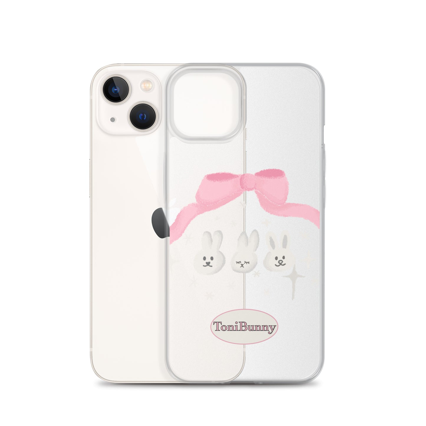 π ToniBunny Ribbon Bunny Friends iPhone Clear Case π