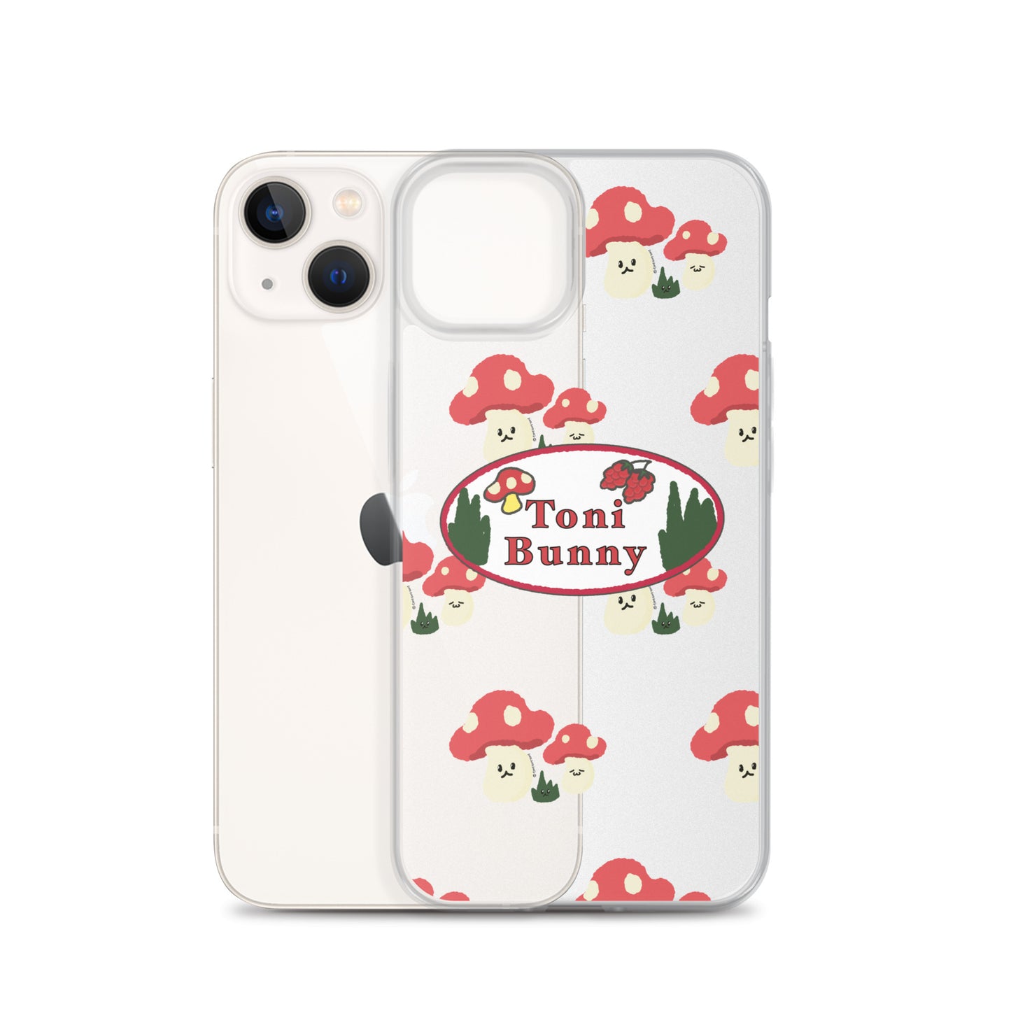 π ToniBunny Mushroom Logo iPhone Clear Case π