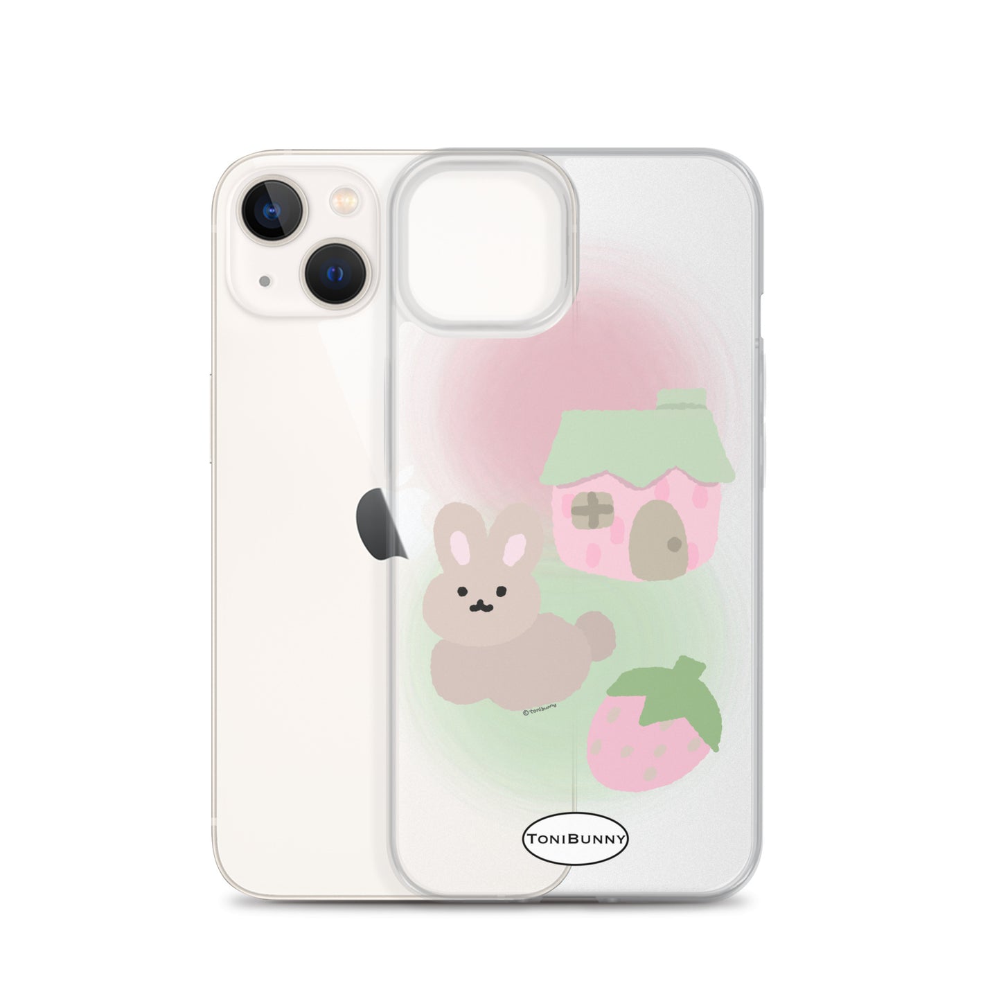 ๐ Pink ToniBunny Cottage iPhone Clear Case ๐