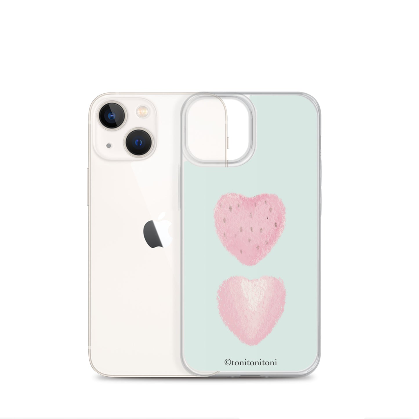 🍓Blue Strawberry iPhone Clear Case🍓