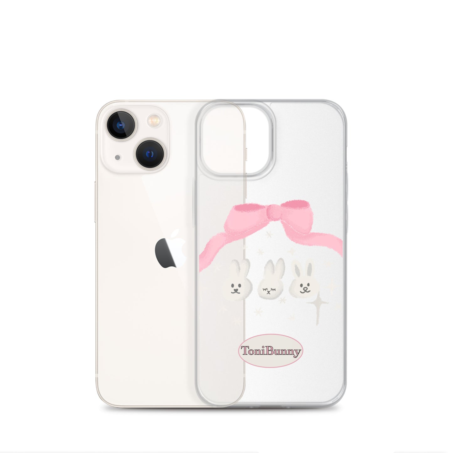 π ToniBunny Ribbon Bunny Friends iPhone Clear Case π