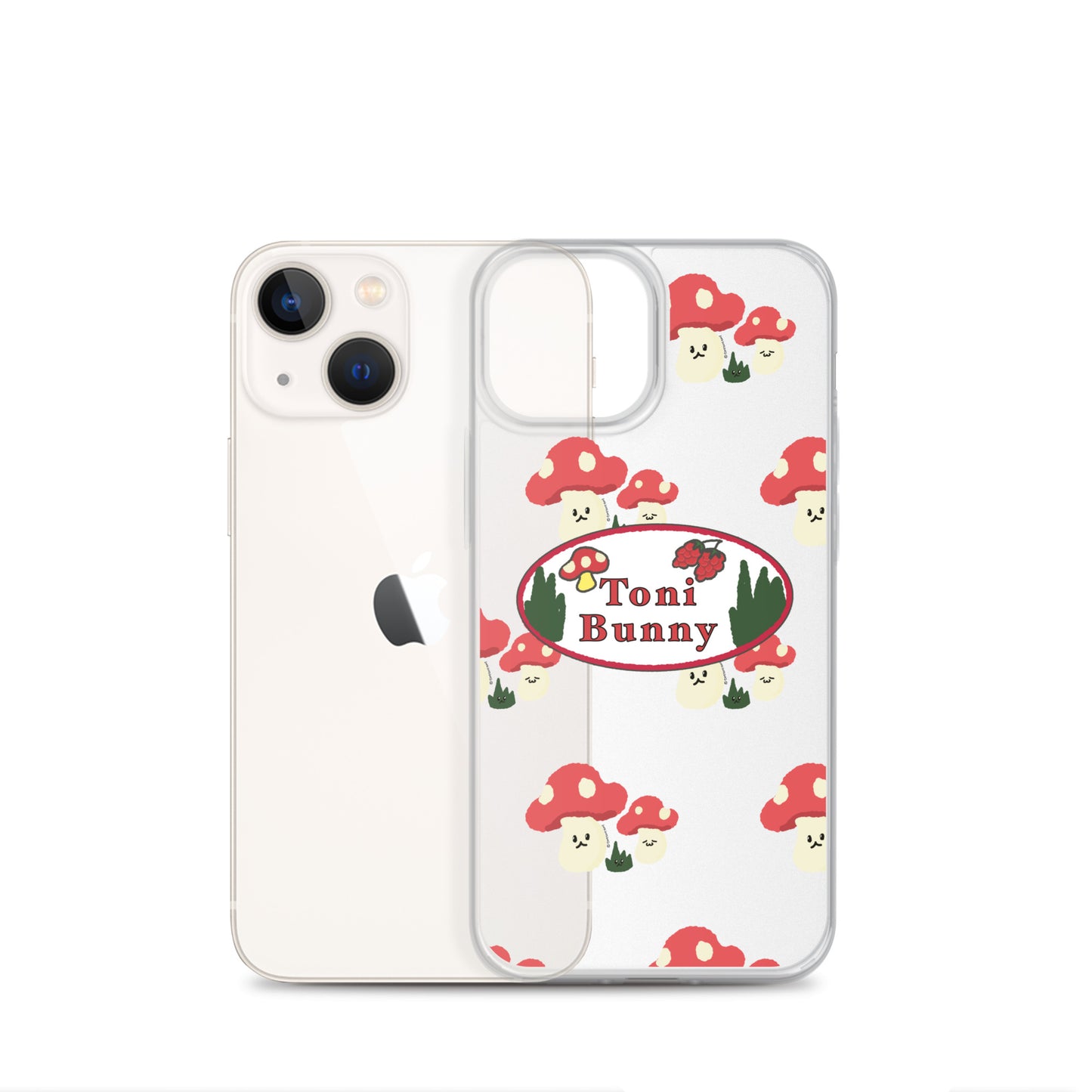 π ToniBunny Mushroom Logo iPhone Clear Case π
