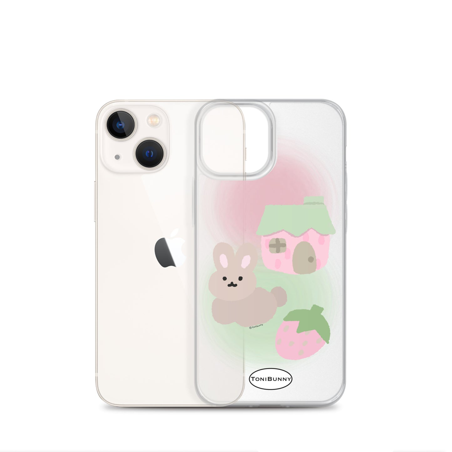 ๐ Pink ToniBunny Cottage iPhone Clear Case ๐