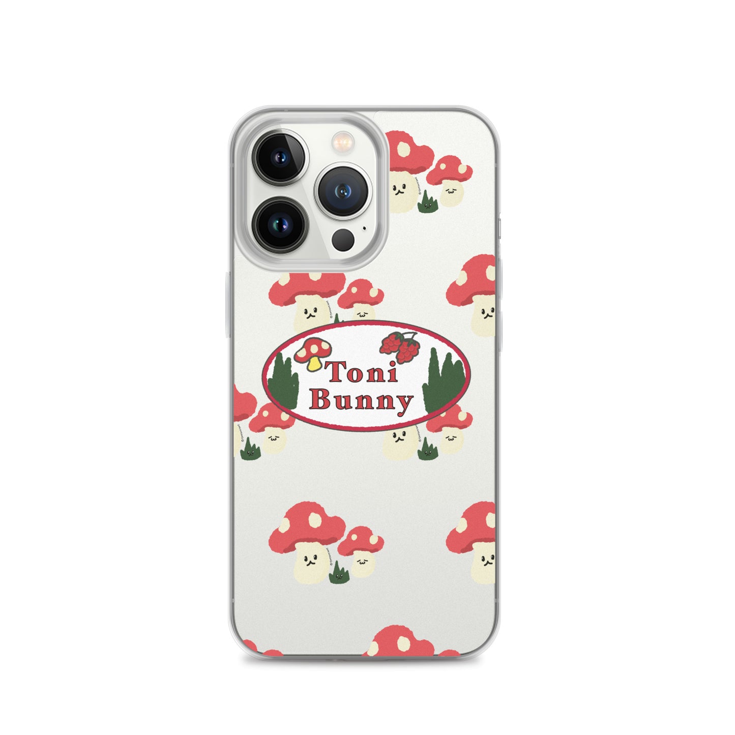 π ToniBunny Mushroom Logo iPhone Clear Case π