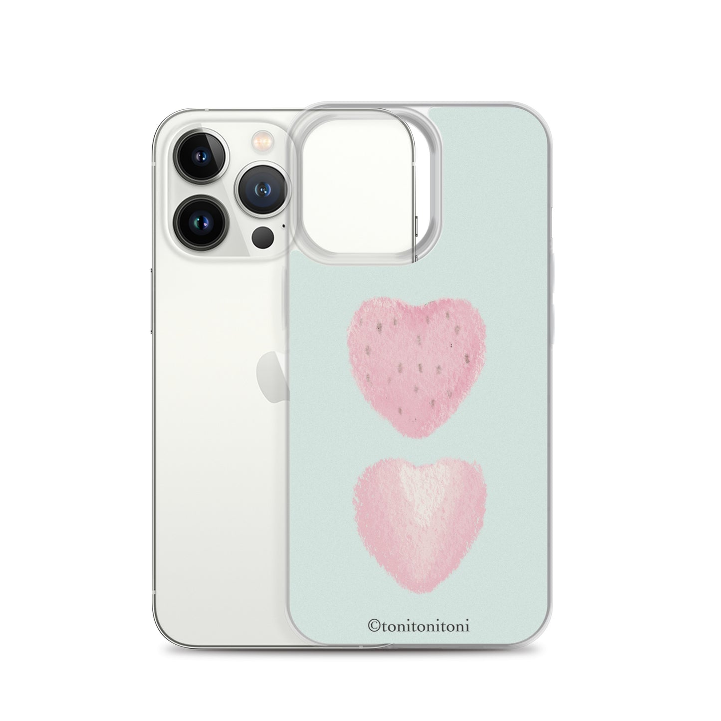 🍓Blue Strawberry iPhone Clear Case🍓