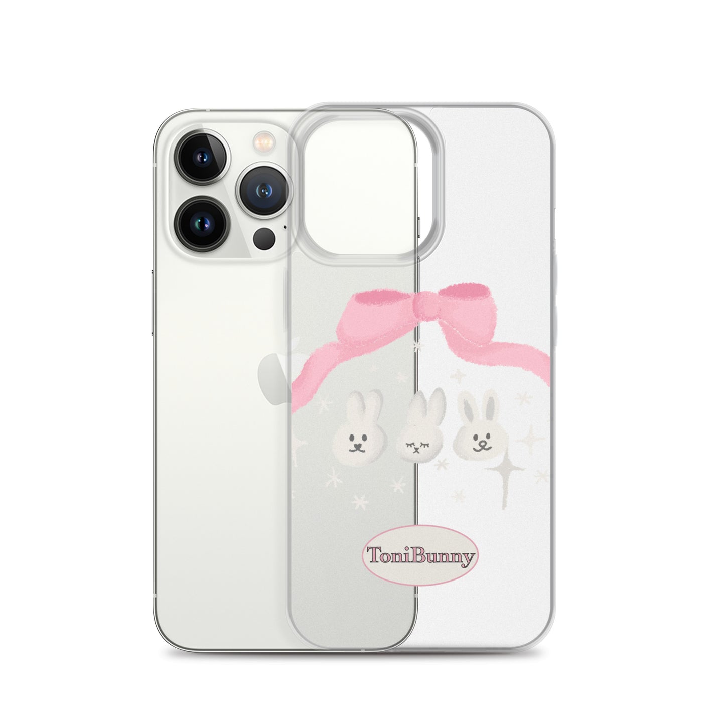 π ToniBunny Ribbon Bunny Friends iPhone Clear Case π