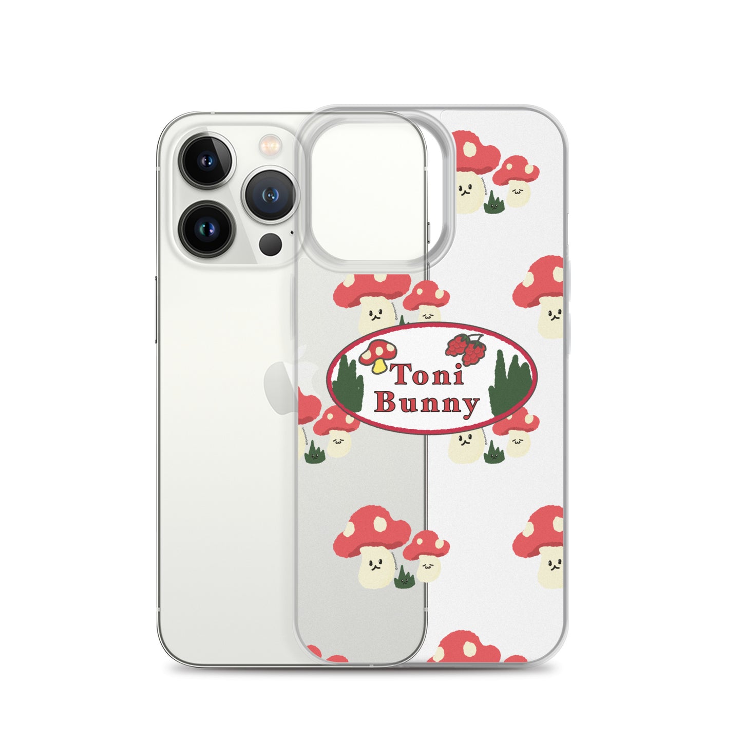 π ToniBunny Mushroom Logo iPhone Clear Case π