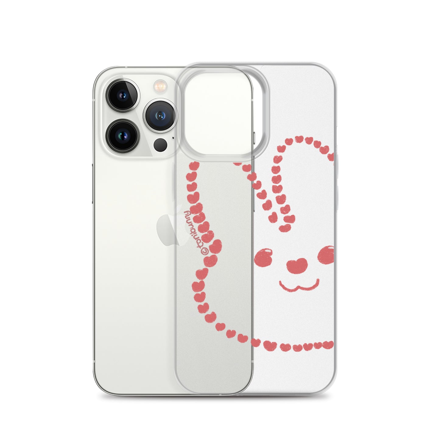 💖 Heart Bunny iPhone Clear Case 💖